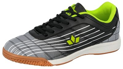 Lico Rockfield Herren Hallenturnschuh, Schwarz/ Grau/ Lemon, 43 EU