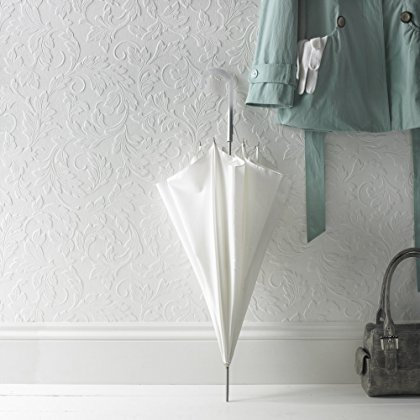 Superfresco Paintable Large Scrolling Leaf Wallpaper