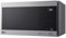 LG MS2595CIS Mikrowelle mit Smart Inverter Technologie, 25 Liter Kapazität, 1000 W, Automatikprogramme, einstellbare Leistungsstufen und EasyClean-Funktion, Silber