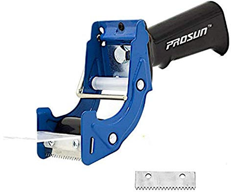 PROSUN Dispenser per pistola a nastro, ricarica rapida, scatola resistente, rotolo di carta marrone, dispenser per nastro adesivo, dispenser per nastro adesivo, resistente, 48 mm/50 mm, TG01 (blu