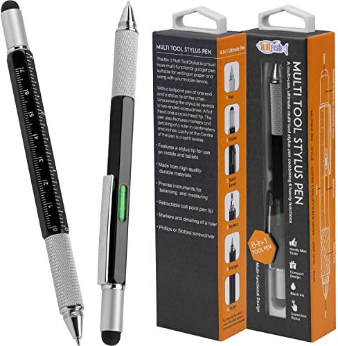 TwitFish Ultimate Multi-Tool Stylus Pen - Schwarz