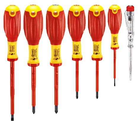 Connex COX334207 Vde Set di cacciaviti da elettricista, multicolore, set di 7 pezzi