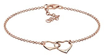 Diamore Damen Armband mit Herz Symbol Liebe in 925 Sterling Silber mit Diamant (0,02 ct.)