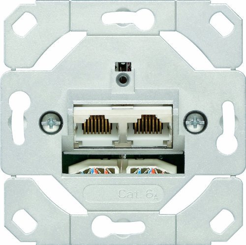 BTR 1307381200-I Anschlussdose 2XRJ45 CLASS E Datendose C6 8/8(8) UP0