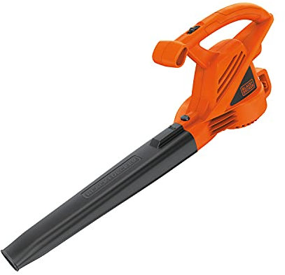 BLACK+DECKER Electric Leaf Blower, Handheld Blowers for Lawn Care, Lightweight, 180 MPH 180 CFM, 7-Amp, Corded (LB700)