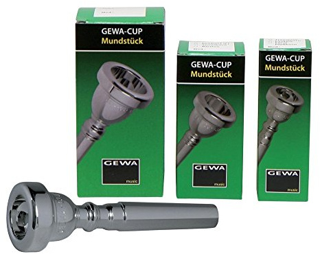 GEWA 710001 - Boquilla para trompeta (en do, 1 1/4 C) plata