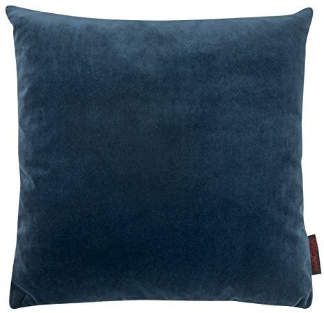 MAGMA Samt Uni Kissenbezug 40x40 cm - Petrol,- samtig weich kuscheliger Stoff, rechteckiger Kissenbezug, für Wohnzimmer, Schlafzimmer, Büro und Gästezimmer Waschbar