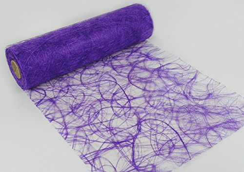 Sizoweb - Camino de mesa, fieltro, 30 cm x 5 o 20 m (ancho x largo). Para decoración de verano, Pascuas, Navidad o bodas, corte manual de Protinam, plástico, lila 5350, 20 m