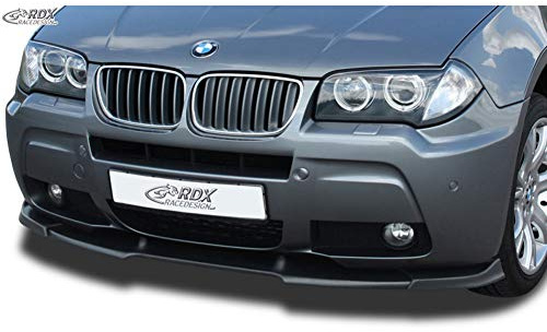 RDX Frontspoiler VARIO-X für X3 E83 M-Technik 2006+ Frontlippe Front Ansatz Vorne Spoilerlippe, Unlackiert | kompatibel mit BMW X3 E83 2006-2010 (PU)