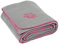 Bodhi Yogadecke ASANA Blanket | Weiche & Warme Kuscheldecke | Meditationsdecke für Shavasana | Tagesdecke aus Fleece mit Lotus-Stickerei | Sofa- & Überwurfdecke | 150 x 200 cm (Grau)