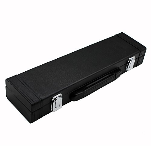 Andoer Portable Gig Bag Box Leather for Western Concert Flute with Buckle Foam Cotton Padded