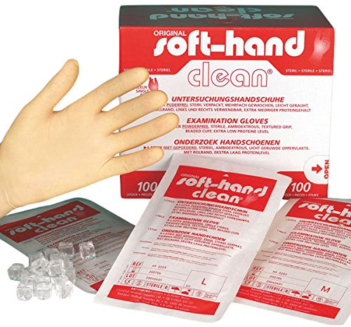 Soft della mano 00368846 Clean Guanti, singolarmente, Sterile, singolarmente, M (Confezione da 100 PZ)