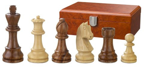 Philos 2185 - Schachfiguren Artus, Königshöhe 83 mm, doppelt gewichtet, in Figurenbox