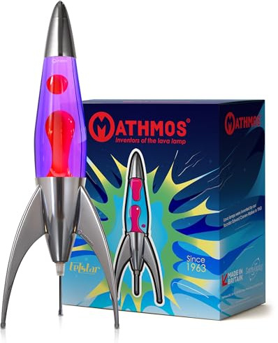 Violet Red Lava Lamp - The Original Mathmos Telstar Rocket