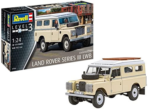 Revell Modellbausatz I Land Rover Series III LWB 109 I Detailreicher Level 3 Fahrzeug Bausatz I 174 Teile I Maßstab 1:24 I für Kinder und Erwachsene ab 10 Jahren