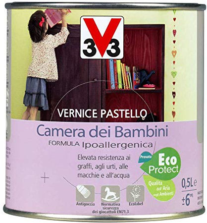 V33 Vernice Per Legno Pastello Caramella 500 Ml