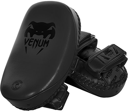 Venum Skintex Leather Light Kick Pad, Matte/Black