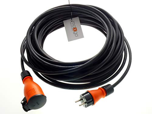 Verlängerungskabel 5 Meter IP54 Außen Verlängerung 5m Stromkabel Außenbereich Kabel Strom Verlaengerungskabel Gummikabel H07rn-F 3x1,5 Schuko Outdoor Extension Cord