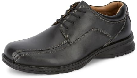 Dockers Trustee Leather Dress Shoes for Men Casual Cap Toe Mens Oxford Shoes, Black, 12
