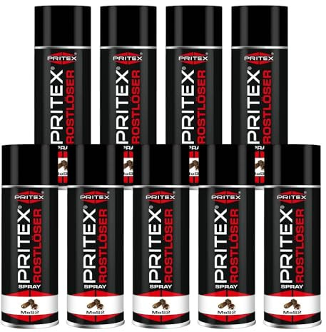 PRITEX MoS2 Rostlöser Spray 9x 400ml, Kriechöl & Schmiermittel, Rostschutz