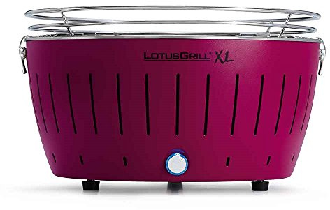 lotus grill bbq in plum with free lighter gel & charcoal