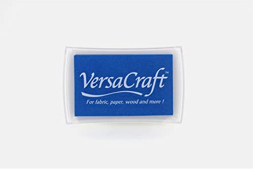 Tsukineko VersaCraft Stempelkissen, Synthetic Material, blau, 9.9 x 6.6 x 1.8 cm