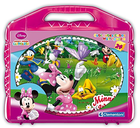 Clementoni - 42416 - Puzzle Cubi - Minnie Club House - 24 Cubi - Disney, puzzle bambini