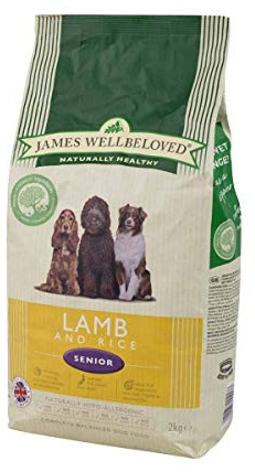 James Wellbeloved Senior Lamb & Rice 15 kg Bag, Hypoallergenic Dry Dog Food