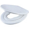 WOLTU Toilettensitz Wc Sitz Deckel Absenkautomatik, Kunststoff, Fix-Clip, Mit integriertem Kindersitz Softclose, Antibakteriell Oval