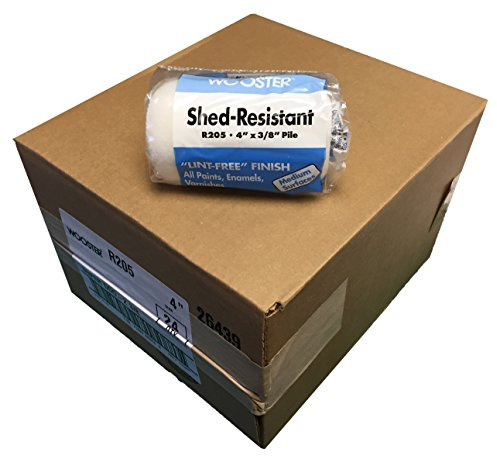 Wooster Brush R205 4 inch Super Doo-Z Roller Cover 3/8 inch Nap, Pack of 24