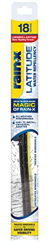 Rain-X 5079275-2 Latitude 2-In-1 Water Repellent Wiper Blades, 18 Inch Windshield Wipers (Pack Of 1), Automotive Replacement Windshield Wiper Blades With Patented Rain-X Water Repellency Formula