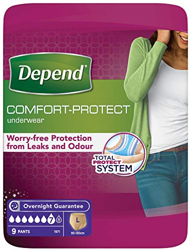 THREE PACKS of Depend For Women Absorbent Underwear Super Large 9 Pants