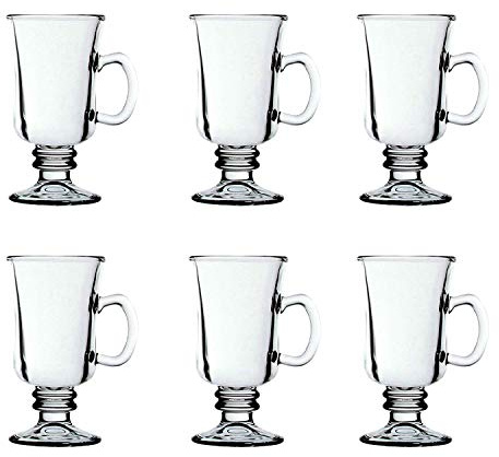 Irish Coffee Glasses, 225ml Set of 6.