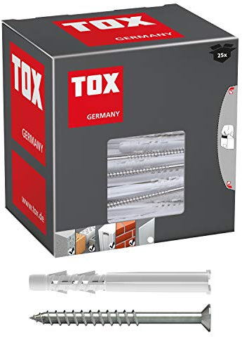 TOX Allzweck-Rahmendübel Tetrafix XL 10x100 mm + Schraube, 25 Stück, 021101141