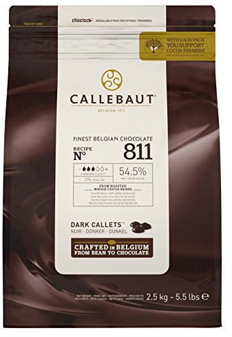 CALLEBAUT N 811 Belgische Zartbitterschokolade 54,5% – Gewicht 2,5 kg