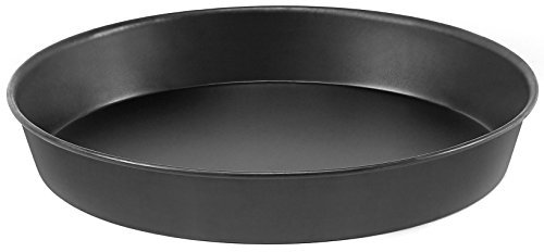Pentole Agnelli Lamiera Blu Tortiera Tonda per Pizze , Nero, 50 cm