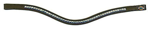 Hans Melzer Horse Equipment Stirnriemen Bredeneek, braun/messing, Vollblut