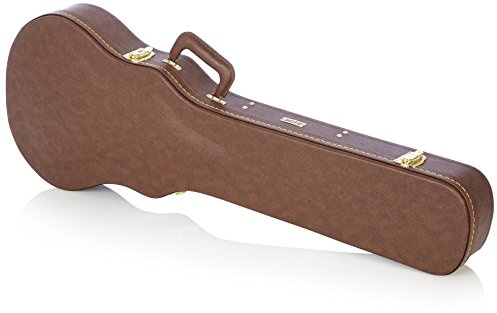 Gator Cases Estuche Deluxe de Madera para Guitarras Eléctricas Les Paul; Exterior Marrón (GW-LP-Brown)
