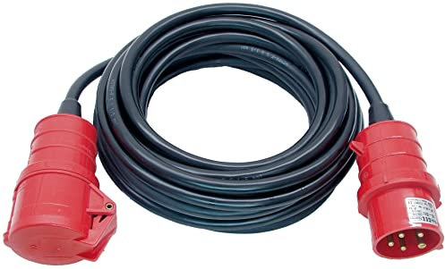 Brennenstuhl Professional CEE Verlängerungskabel IP44 (10m Kabel, H07RN-F 5G2,5, 5-polig mit CEE Stecker und Kupplung, für den Außenbereich IP44, Made in Germany) schwarz