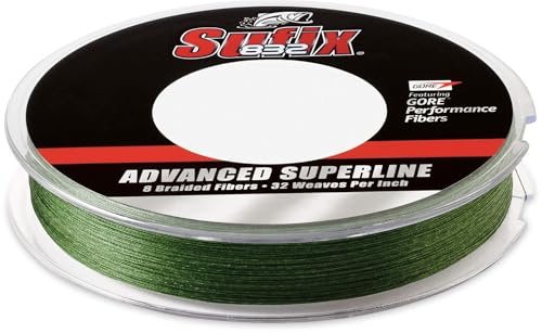 Sufix 832 Braid 10 lb Low-Vis Green 300 yards, Low Vis Green (660-110G)