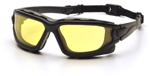 Pyramex Safety I-Force SB7030SDT Schutzbrille mit erhöhter Antibeschlagwirkung Feuerresistent, gelb, Bernstein