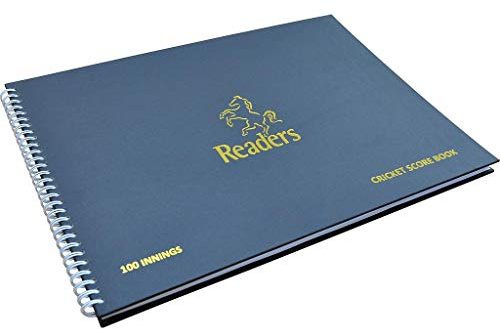 Readers 100 Innings Wirebound Scorebook Cricket-Punktebuch, rot, Einheitsgröße