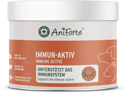 AniForte Immun Aktiv für Hunde & Katzen 250g - Kräutermischung für mehr Vitalität & Wohlbefinden, natürliche Abwehrkraft, Stärkung des Immunsystem, reich an Mineralien, ohne künstliche Zusätze, Natur