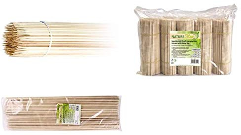 NatureStar Holzspieße mit Langspitze | Birkenholz | 25cm