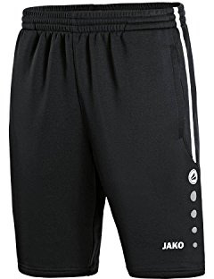 JAKO 8595 - Pantaloncini da Allenamento per Bambini, Colore: Nero/Bianco, Taglia 164