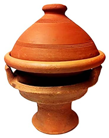 Tajine marocchino Tuareg 30 cm con fornelletto a candela integrato