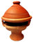 Tajine marocchino Tuareg 30 cm con fornelletto a candela integrato