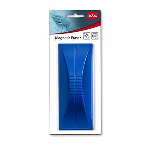 Nobo Effaceur Magnétique pour Tableau Blanc, Surfaces Effaçables à Sec, 1901433, Bleu