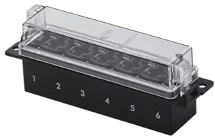 HELLA 8JD 005 993-051 Sicherungsdose - 6-polig - Stecker: Flachstecker - Stecker: 24 x axial (6,3x0,8)
