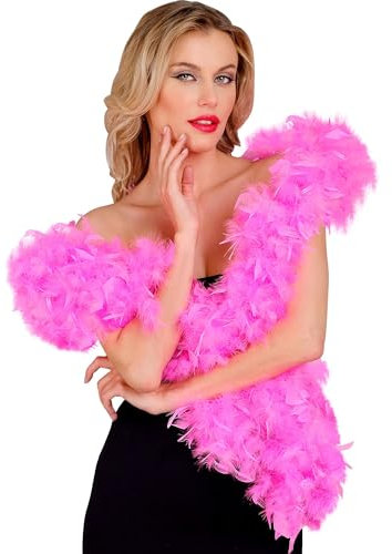 W WIDMANN MILANO Party Fashion - Federboa, Länge circa 180 cm, 50 g, zweifarbig oder einfarbig, Feder-Schal, Accessoire, Kostüm, Karneval, Mottoparty, Halloween